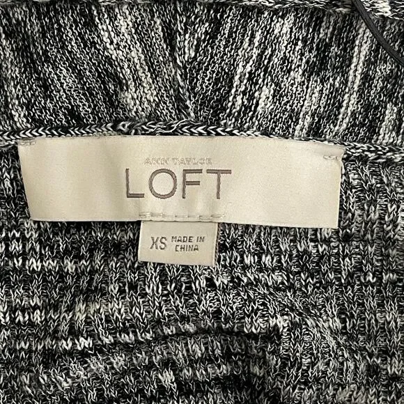 LOFT Knit Pocket Open Front Cardigan Women's Size XS - Picture 3 of 8